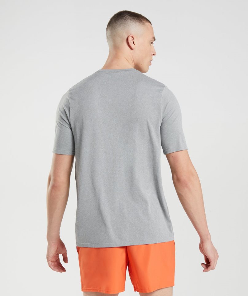 Koszulki Gymshark Arrival Seamless Męskie Głęboka Szare | PL 938QXJ